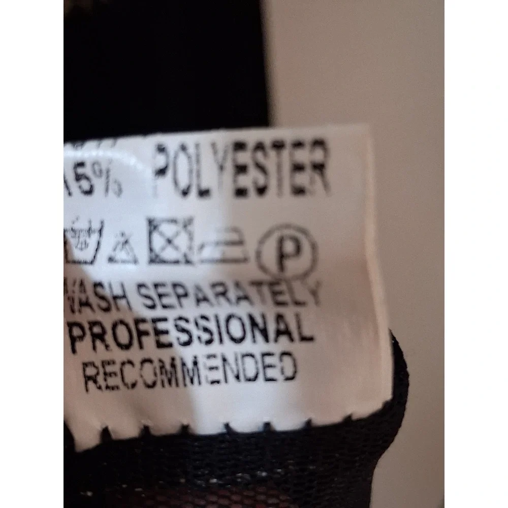 Kessley Womens Patchwork Mixed Media Sweater Dress Black Multi V-Neck Beaded M - Picture 11 of 11